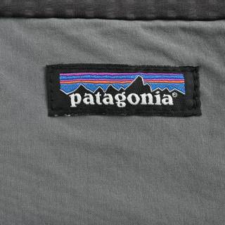 Patagonia Logo Zip Fleece Jacket Black Grey view 5