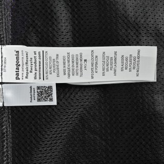 Patagonia Logo Zip Fleece Jacket Black Grey view 7