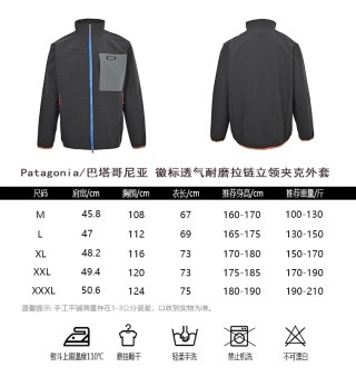 Patagonia Logo Zip Fleece Jacket Black Grey view 10