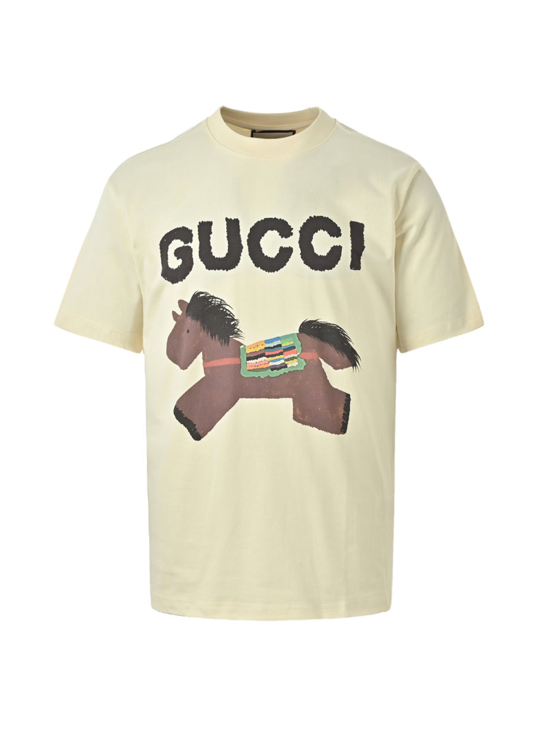 Gucci Horsebit Print Cream T-Shirt view