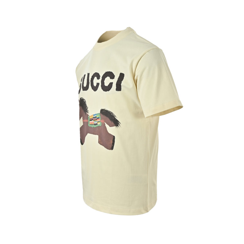 Gucci Horsebit Print Cream T-Shirt view
