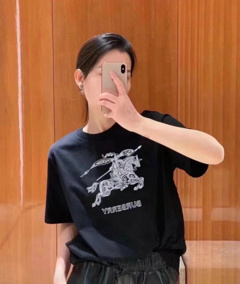 Burberry Black Short-Sleeve Graphic T-Shirt view