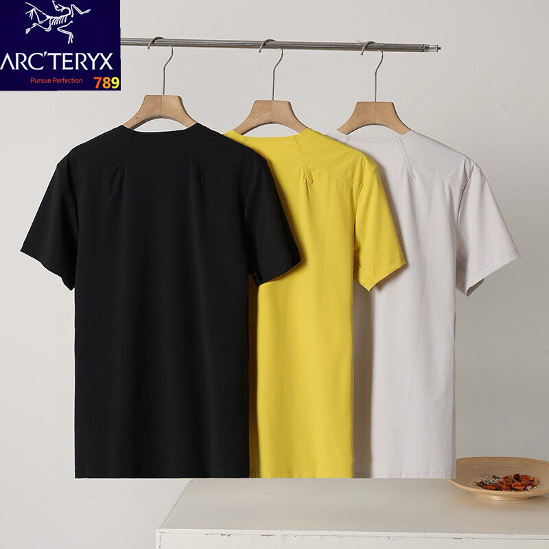 Arc'teryx Short Sleeve Half-Zip Mock Neck T-Shirt Sage view
