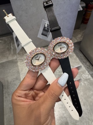 Piaget High Jewelry Diamond Sapphire Watch White Gold Rose Gold view 6