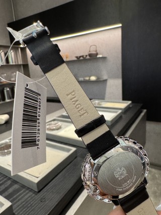 Piaget High Jewelry Diamond Sapphire Watch White Gold Rose Gold view 9