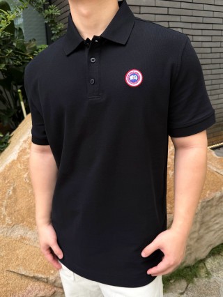 Canada Goose Black Short Sleeve Polo Shirt