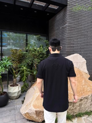 Canada Goose Black Short Sleeve Polo Shirt view 7