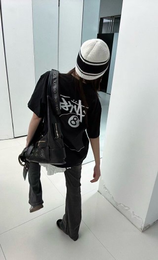 Stüssy Black 8 Ball Graphic T-Shirt view 3
