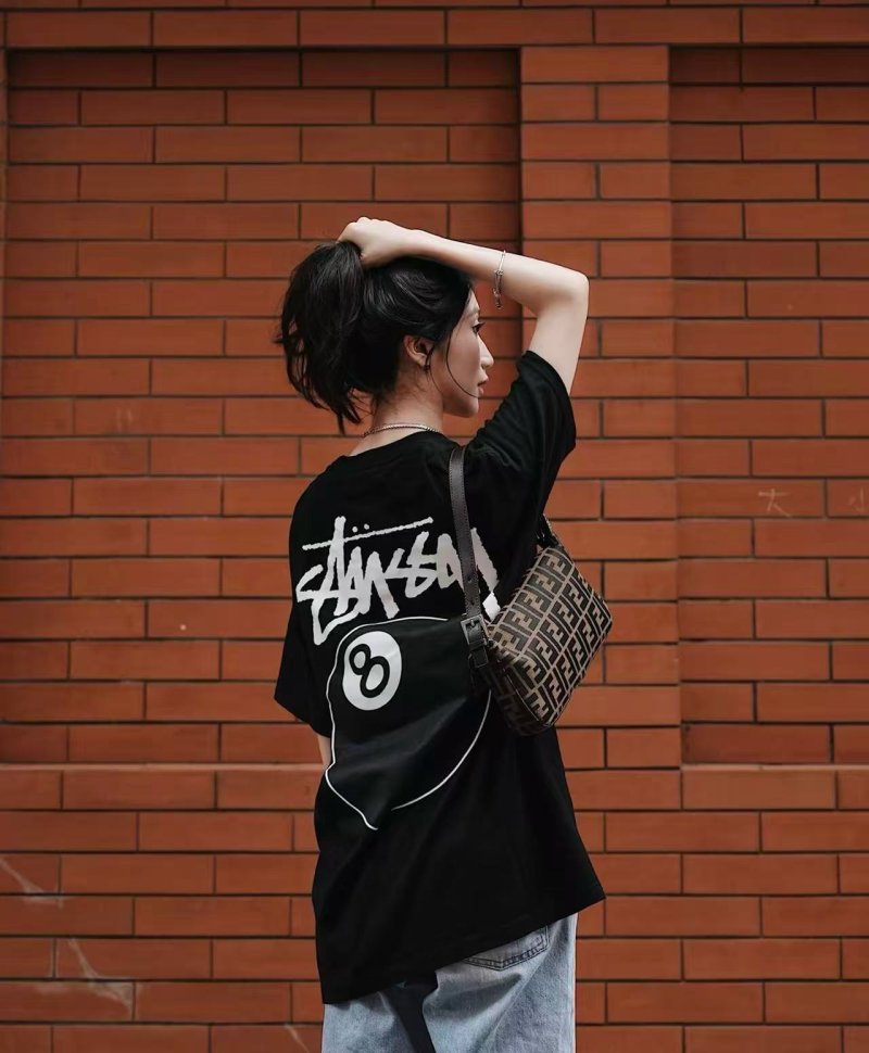 Stüssy Black 8 Ball Graphic T-Shirt view