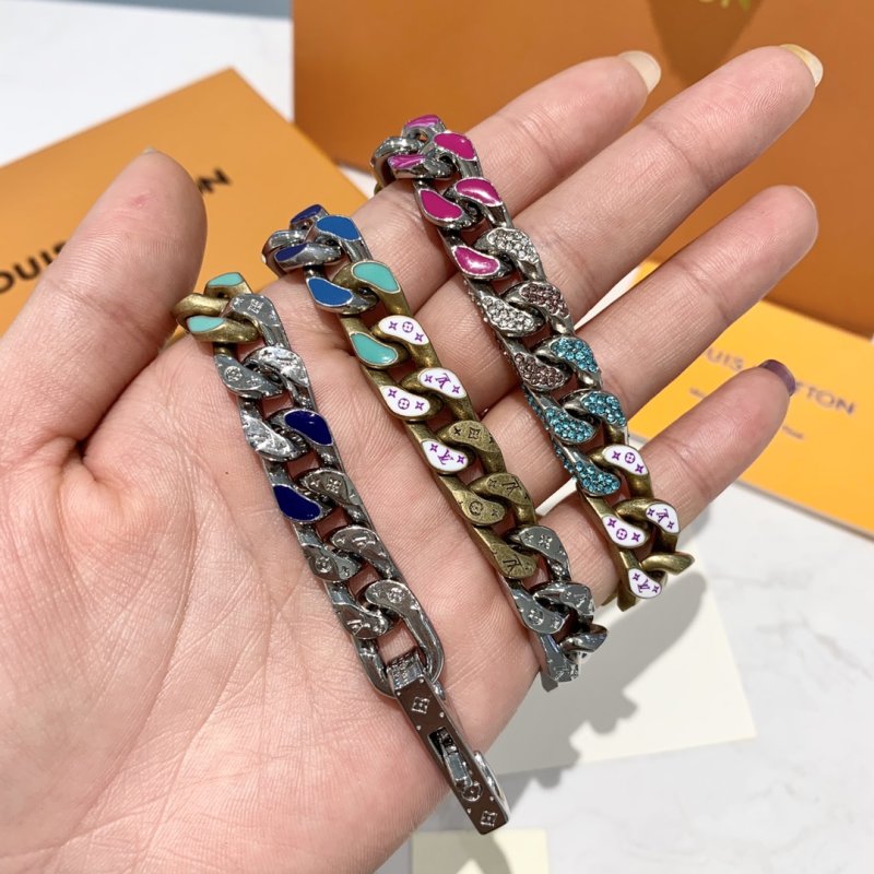 Louis Vuitton Chain Links Multicolor Cuban Necklace 60cm view