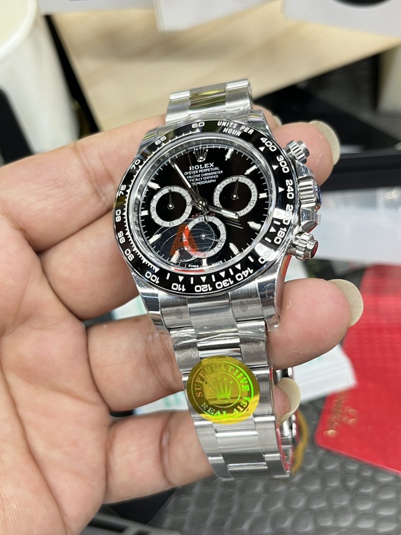 Rolex Daytona Black Ceramic 40mm Chronograph Watch view