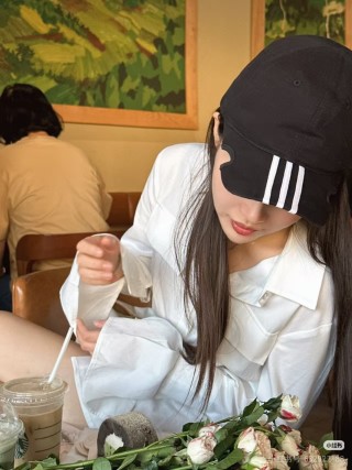 Balenciaga Black Triple Stripe Baseball Cap view 8