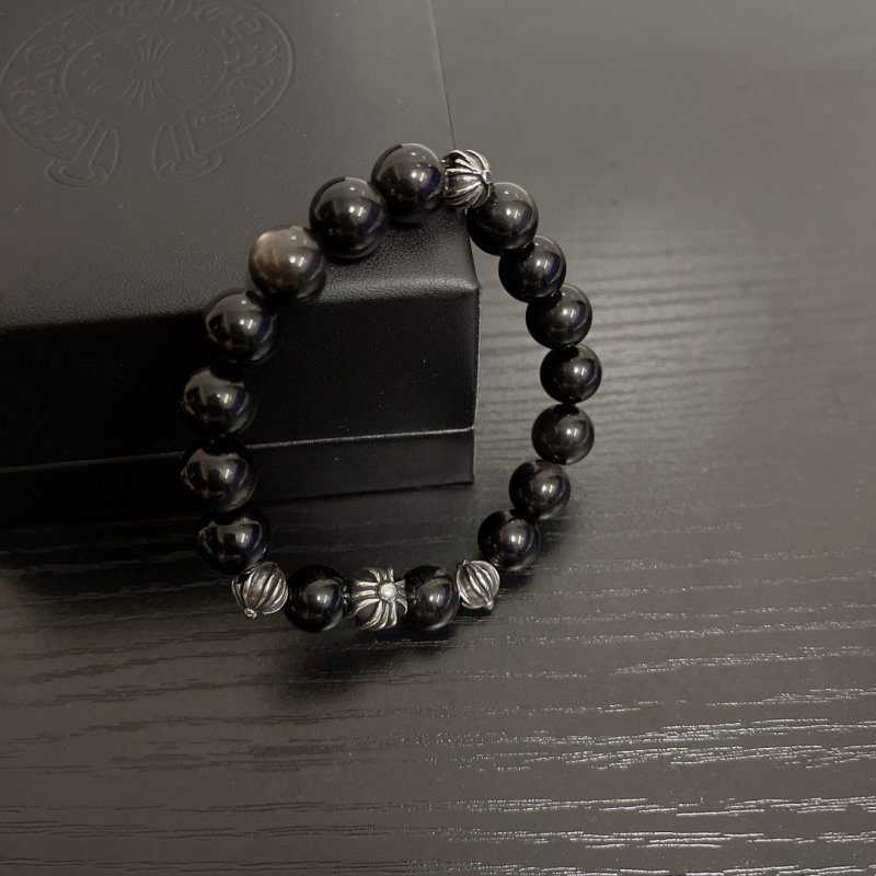 Chrome Hearts Silver Ball Cross Bead Bracelet view