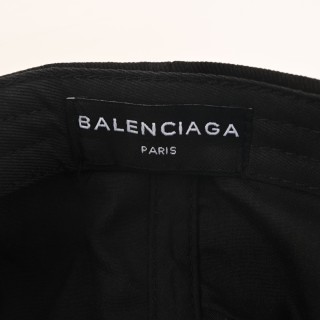 Balenciaga Distressed Wave Logo Baseball Cap Black view 11