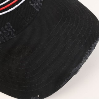 Balenciaga Distressed Wave Logo Baseball Cap Black view 9