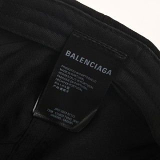 Balenciaga Distressed Wave Logo Baseball Cap Black view 10