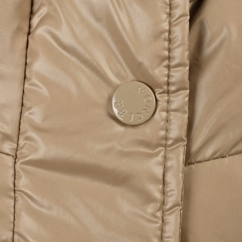 Moncler Beige Quilted Down Puffer Jacket view