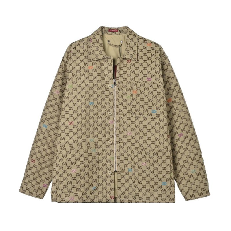 Gucci GG Monogram Blazer Jacket Beige view