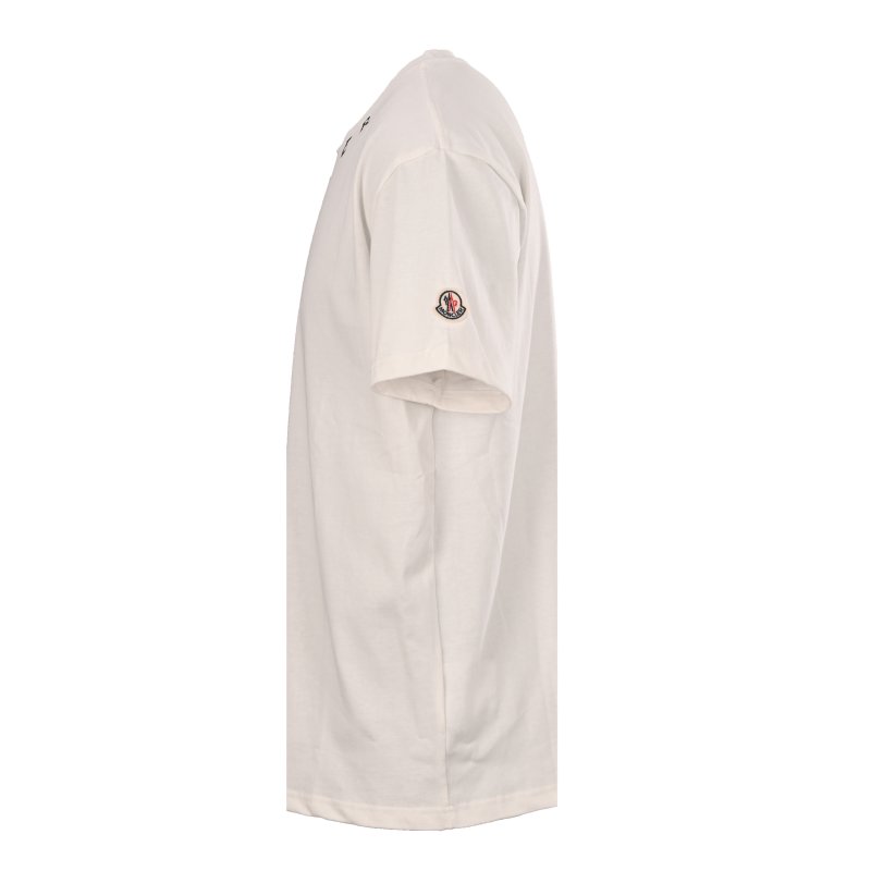 Moncler White Logo T-Shirt view