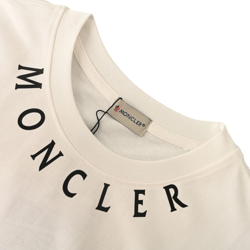 Moncler White Logo T-Shirt view