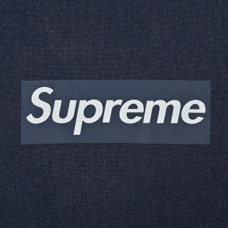 Supreme Cracked Box Logo Crewneck Sweatshirt Navy view 6
