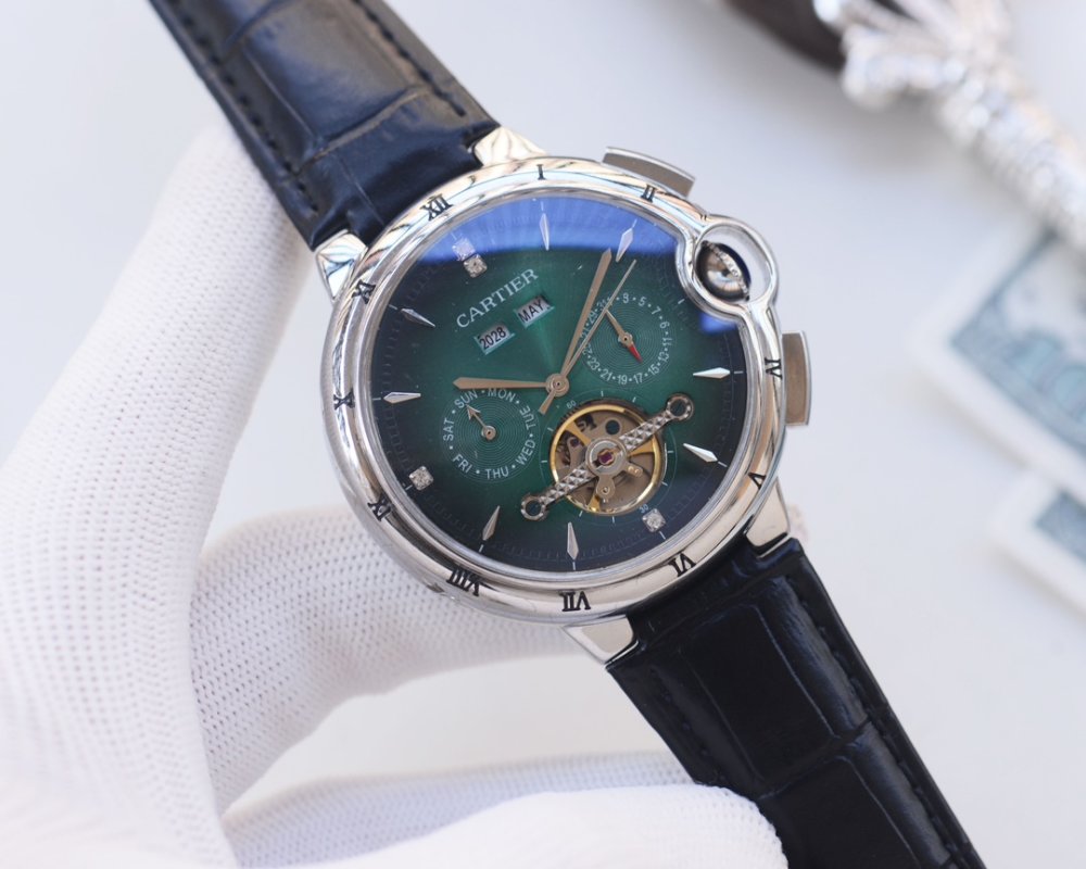 Cartier Rotonde Skeleton Automatic Men's Watch 44mm Silver view