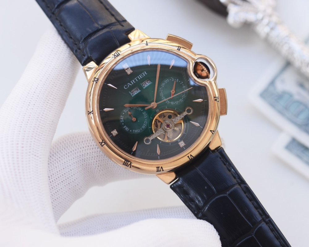 Cartier Rotonde Skeleton Automatic Men's Watch 44mm Silver view