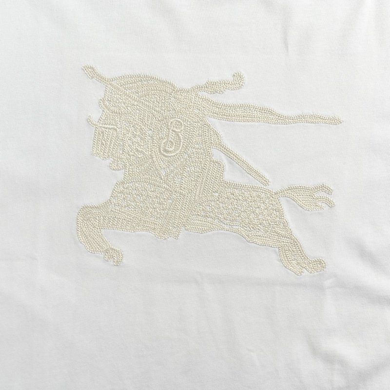 Burberry Embroidered Animal T-Shirt Cream view