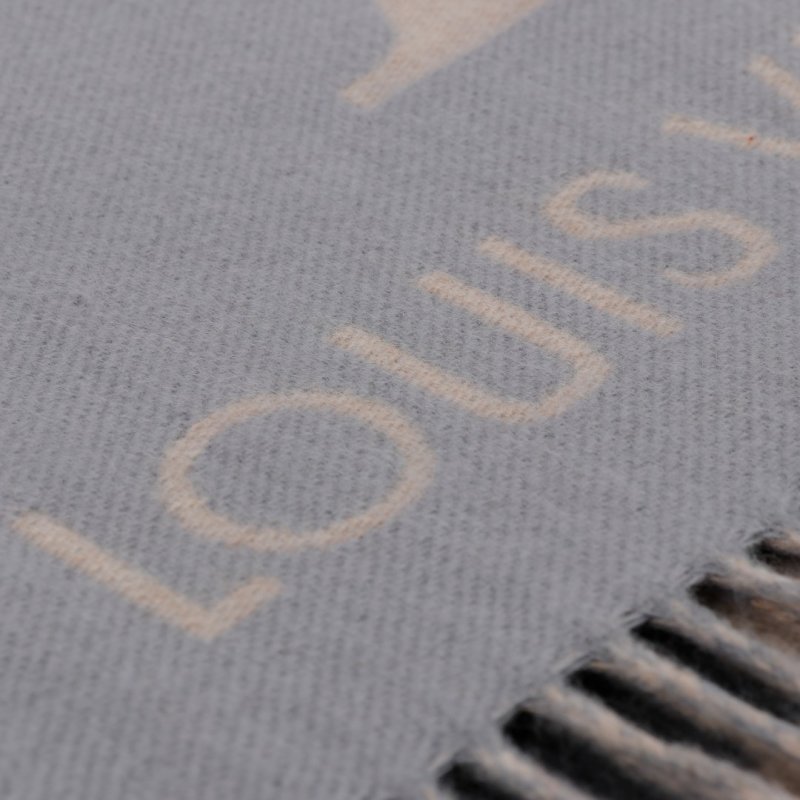 Louis Vuitton LV Monogram Gradient Wool Cashmere Scarf - Grey view