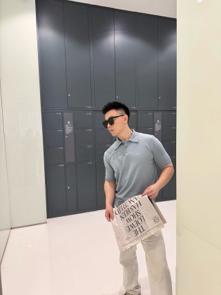 Light Grey Short Sleeve Polo Shirt view 3
