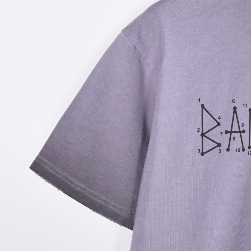 Balenciaga Outlined Logo Lavender T-Shirt view