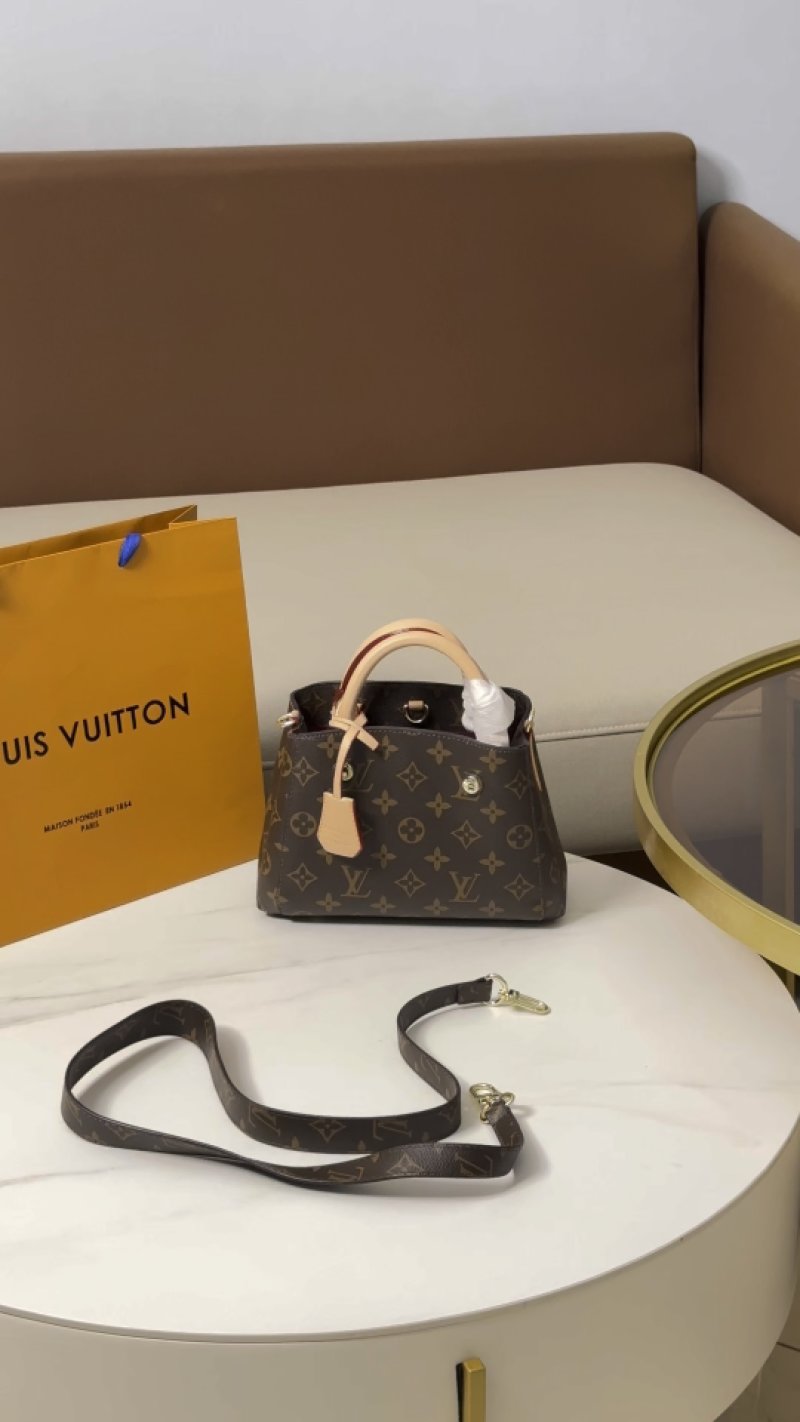 Louis Vuitton Monogram Canvas Top Handle Bag Black