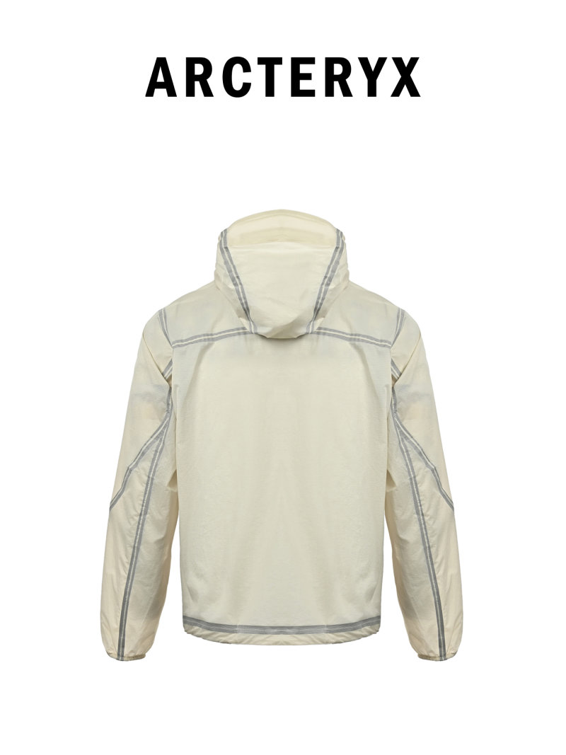 White Lightweight Sun Protection Windbreaker Jacket view