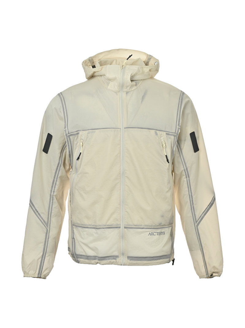 White Lightweight Sun Protection Windbreaker Jacket view