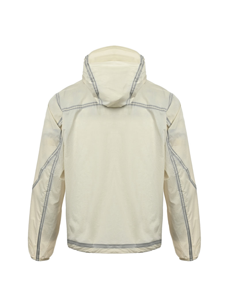 White Lightweight Sun Protection Windbreaker Jacket view