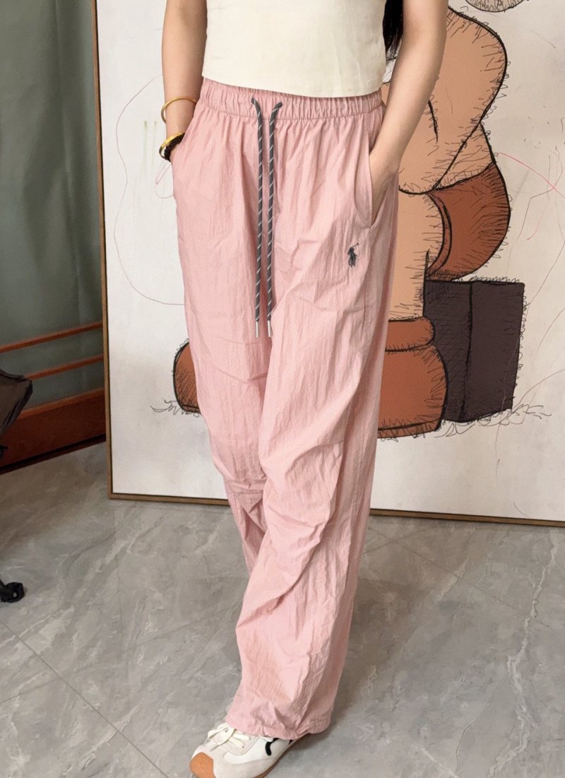 Pink Wide-Leg Cargo Pants view