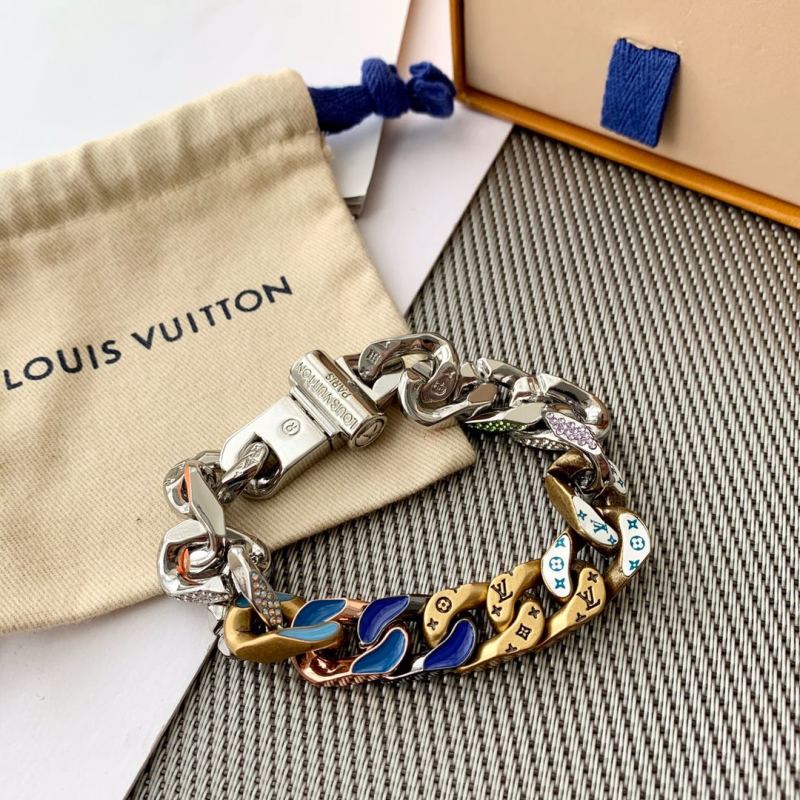 Louis Vuitton Monogram Crystal Blue Charm Bracelet view