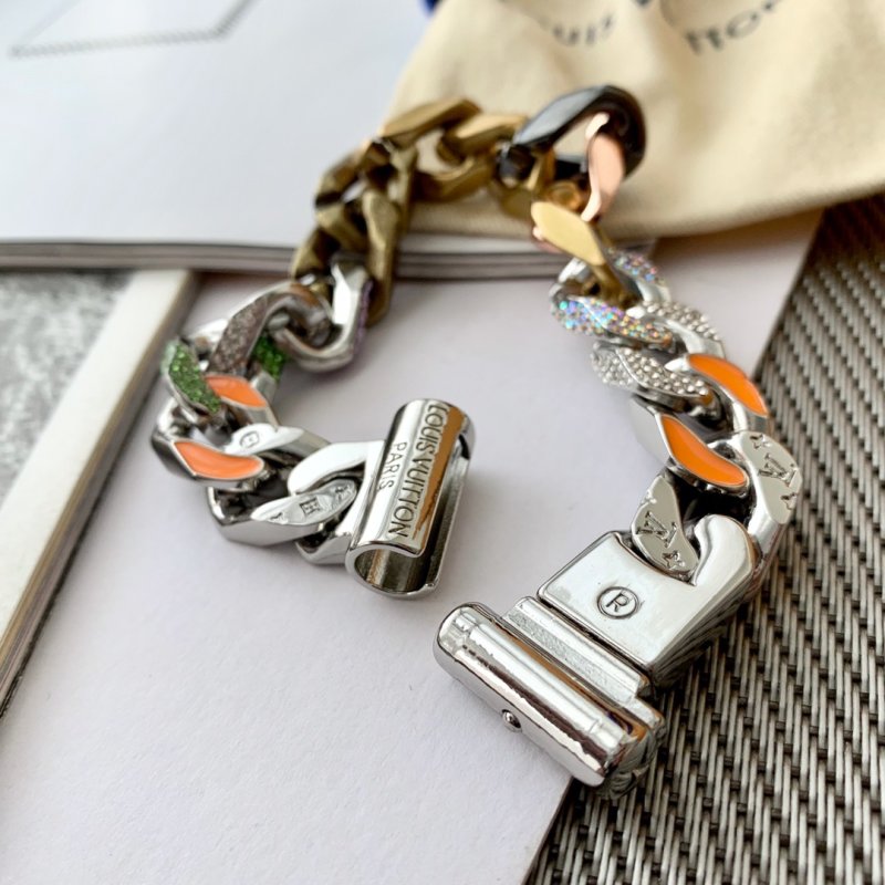 Louis Vuitton Monogram Crystal Blue Charm Bracelet view