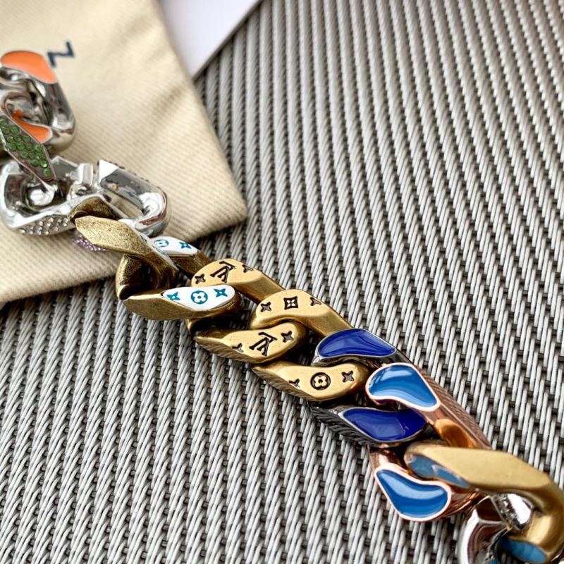 Louis Vuitton Monogram Crystal Blue Charm Bracelet view