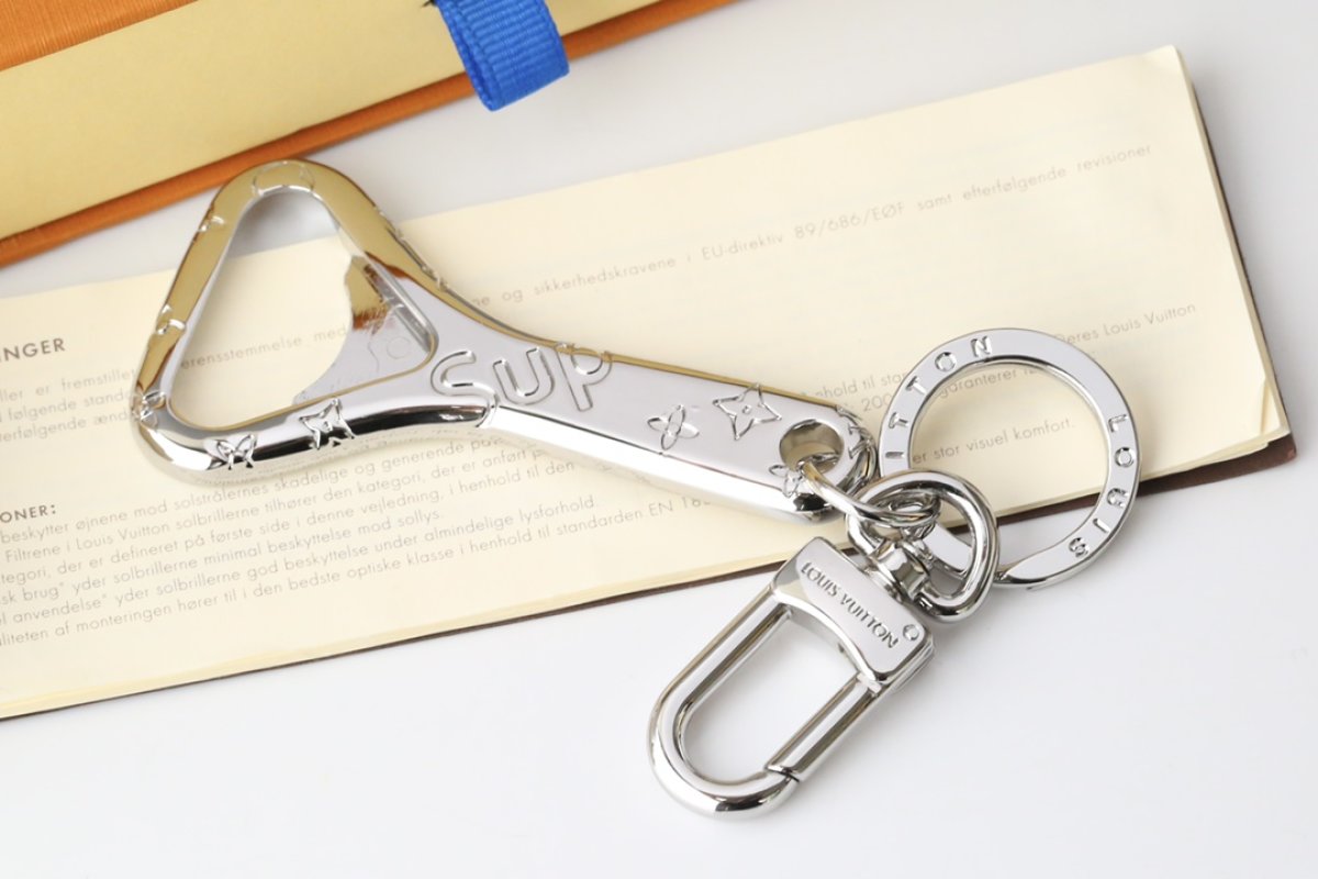 Louis Vuitton Bottle Opener Keychain Silver