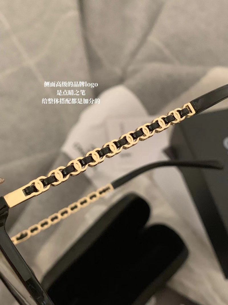 Chanel Black Round Frame Blue Light Glasses view