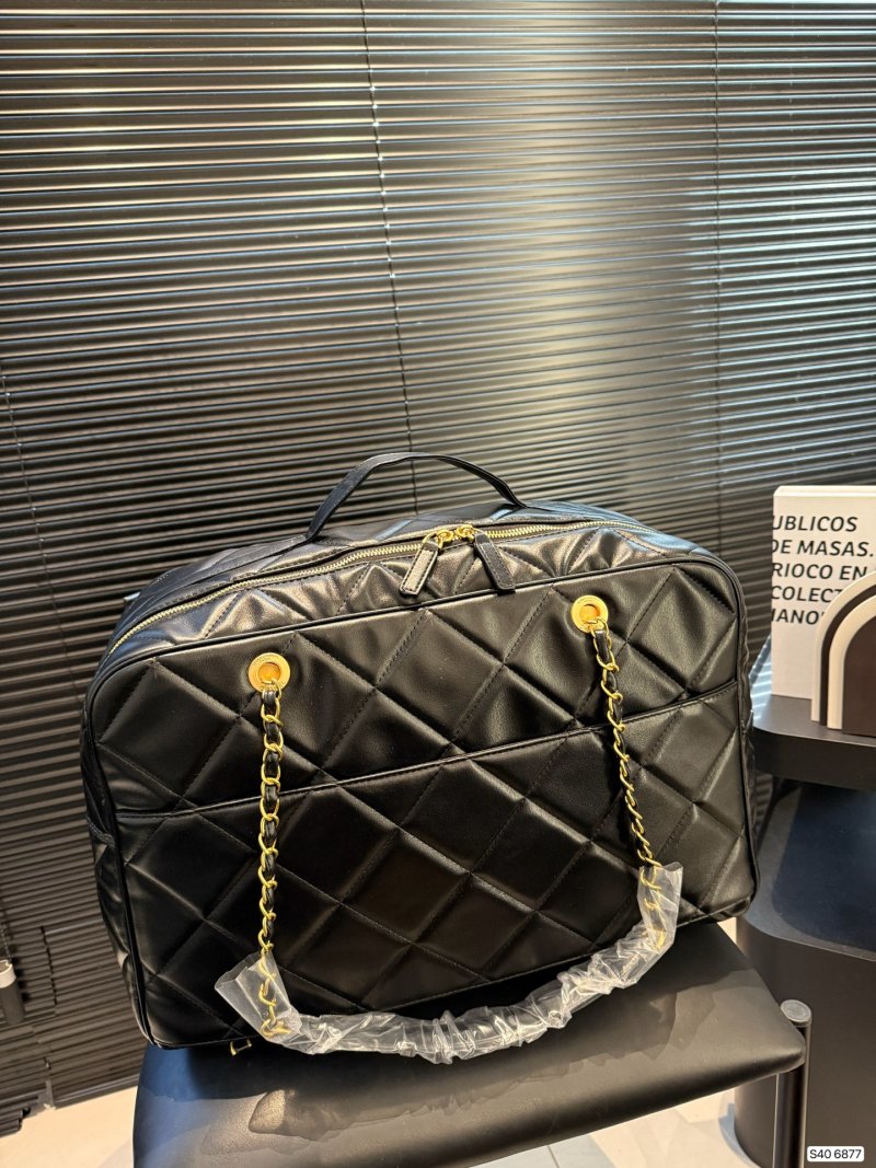 Chanel 25A Bowling Bag Black Lambskin view