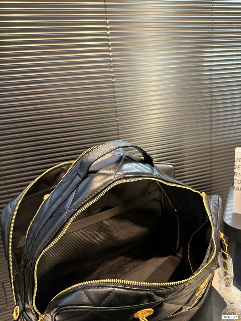 Chanel 25A Bowling Bag Black Lambskin view