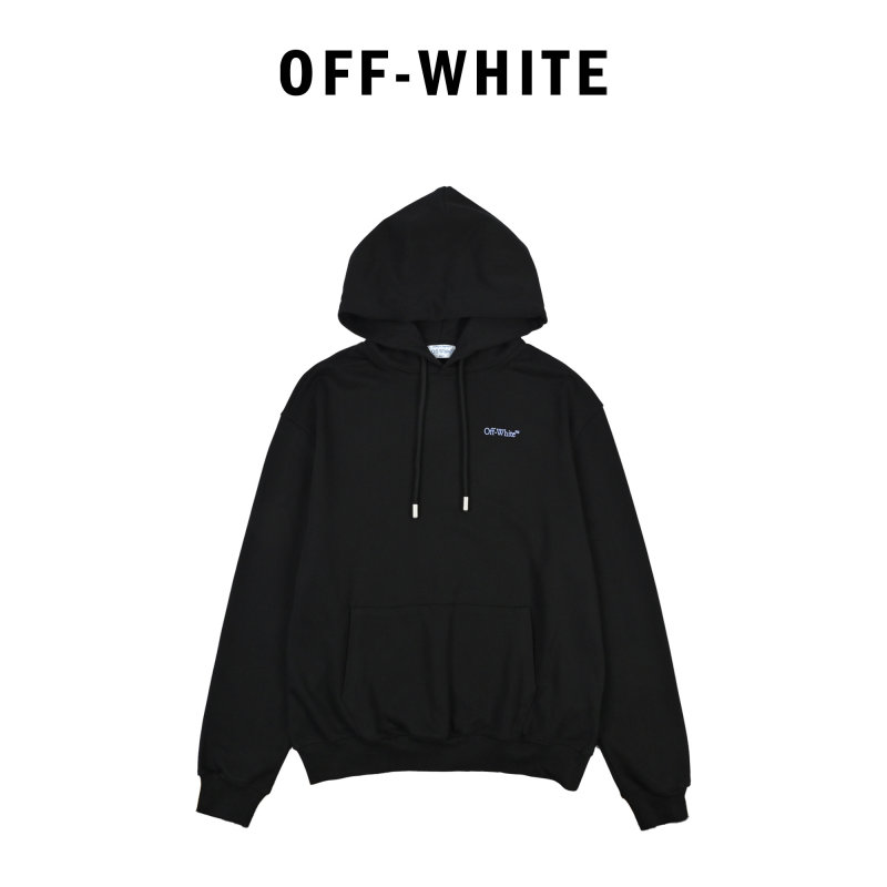 Essentials Black Graphic Hoodie with Oversized Arrow Design view