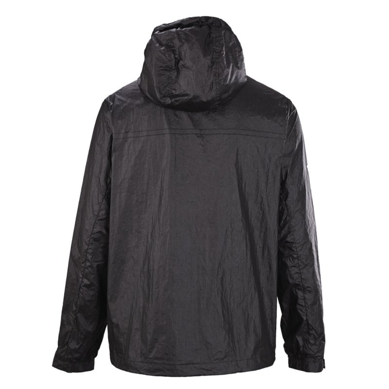 Moncler Black Lightweight Hooded Nylon Jacket view