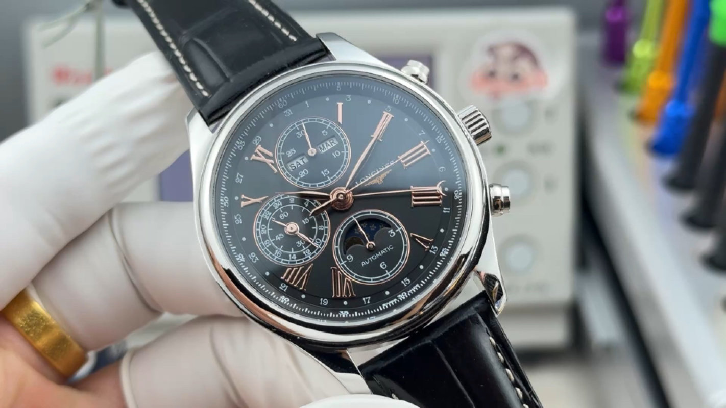 Longines Master Collection Moon Phase 42mm Chronograph Watch