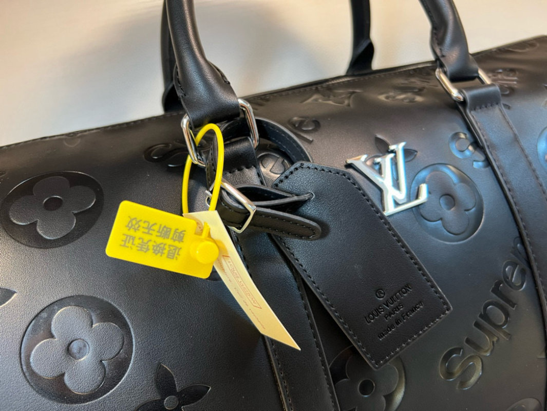 Louis Vuitton Monogram Travel Duffel Bag Black view