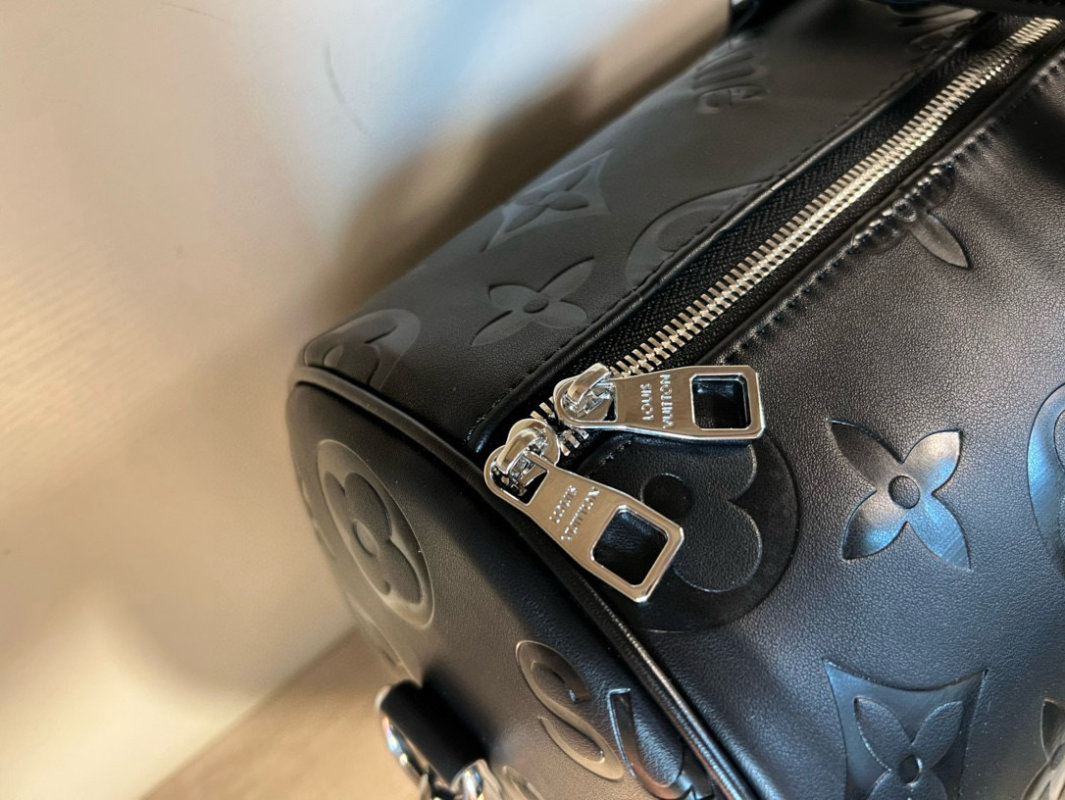 Louis Vuitton Monogram Travel Duffel Bag Black view