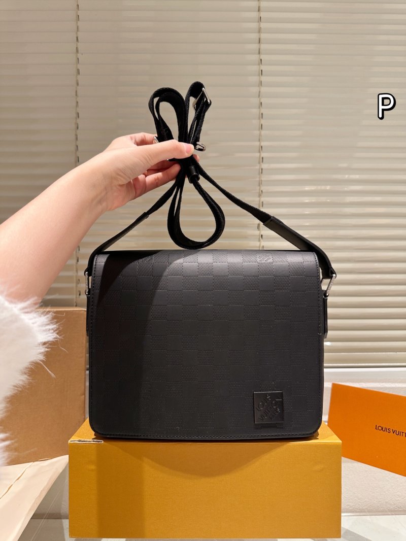 Louis Vuitton District PM Monogram Messenger Bag Black