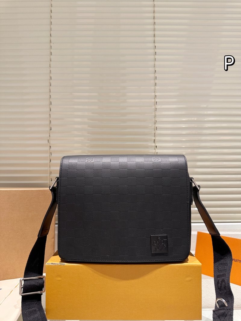 Louis Vuitton District PM Monogram Messenger Bag Black view